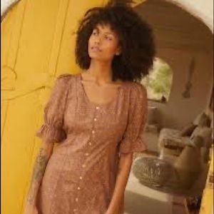 The Lennon Dress in Magenta Blooming Vine